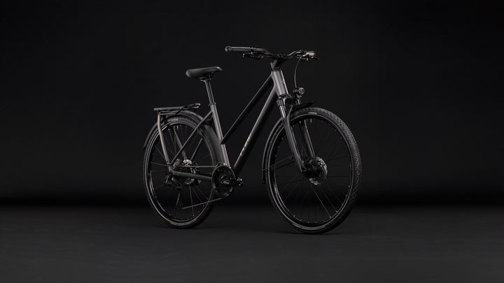 Cube Kathmandu Pro Slabgrey Chrome Trapeze 2027 Hybrid Bike