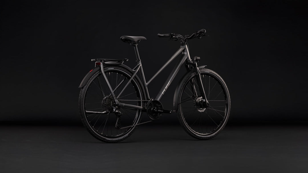 Cube Kathmandu Pro Slabgrey Chrome Trapeze 2027 Hybrid Bike