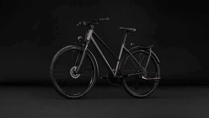 Cube Kathmandu Pro Slabgrey Chrome Trapeze 2027 Hybrid Bike