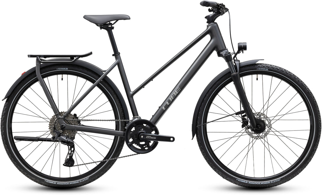 Cube Kathmandu Pro Slabgrey Chrome Trapeze 2027 Hybrid Bike