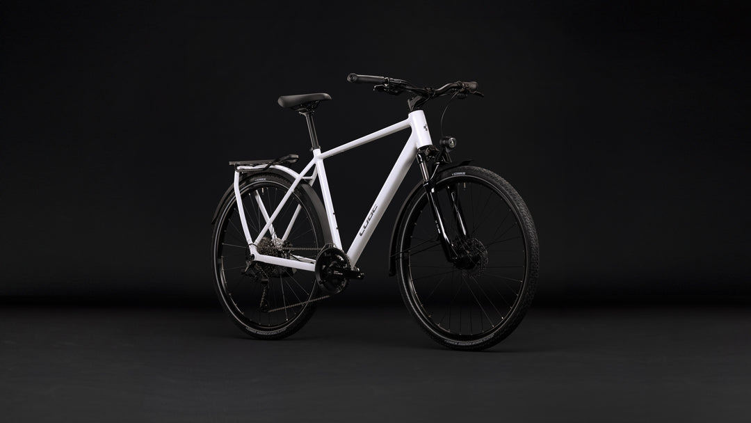 Cube Kathmandu Pro Metallicwhite Chrome 2027 Hybrid Bike