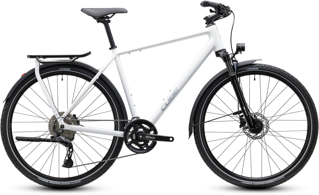 Cube Kathmandu Pro Metallicwhite Chrome 2027 Hybrid Bike