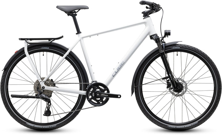 Cube Kathmandu Pro Metallicwhite Chrome 2027 Hybrid Bike