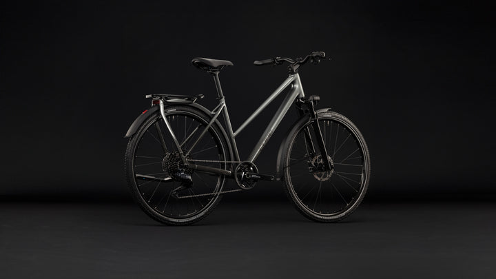 Cube Kathmandu SLT Flashgrey Chrome Trapeze 2027 Hybrid Bike
