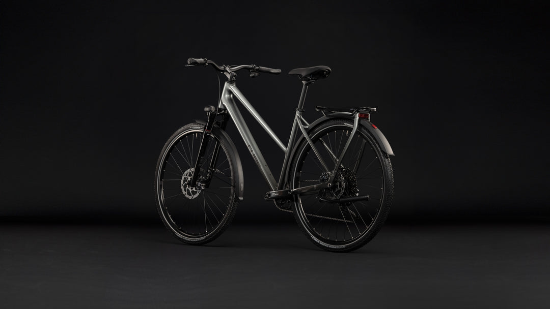 Cube Kathmandu SLT Flashgrey Chrome Trapeze 2027 Hybrid Bike
