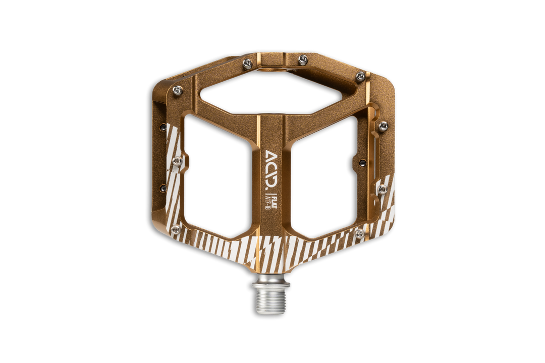 Acid Flat A30 Bike Pedals Gold