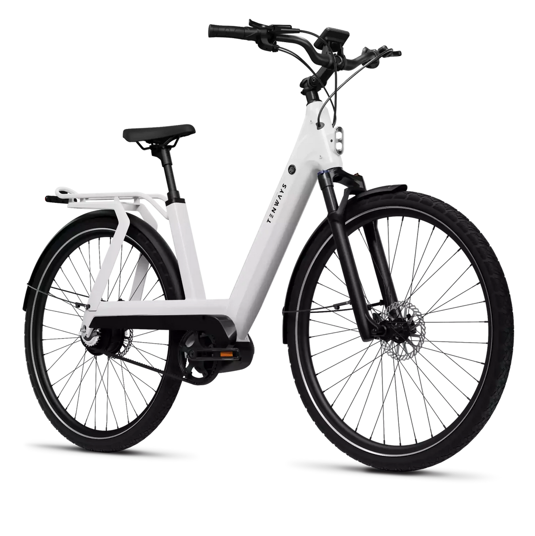 Tenways Ago T Pearl White 2025 Belt Drive E-Bike