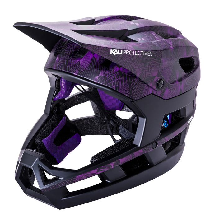 Kali DH Invader Linear Black/Purple Helmet