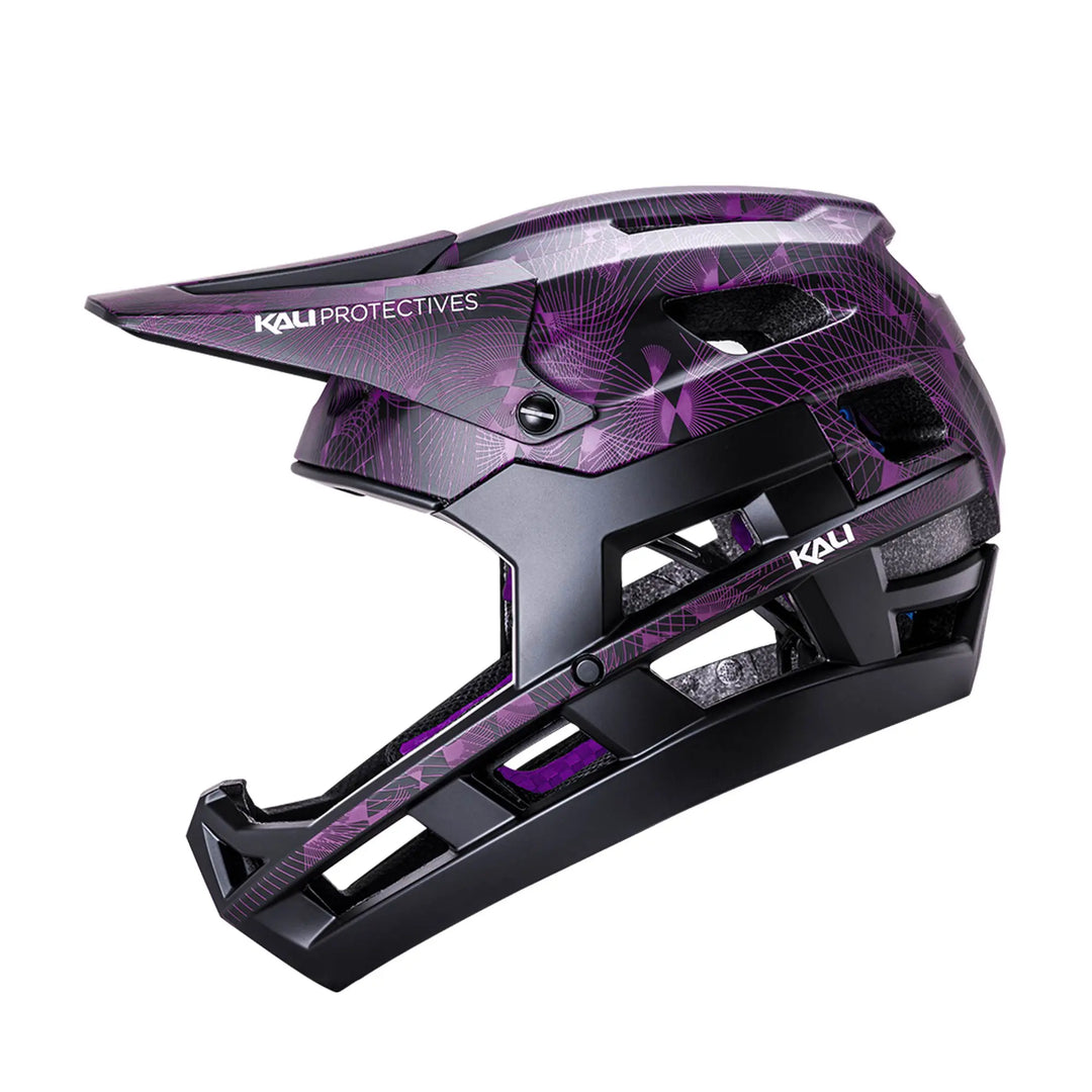 Kali DH Invader Linear Black/Purple Helmet