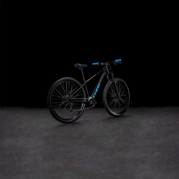 Cube Aim Black Blue 2023 Mountain Bike - Cube - Les's Cycles