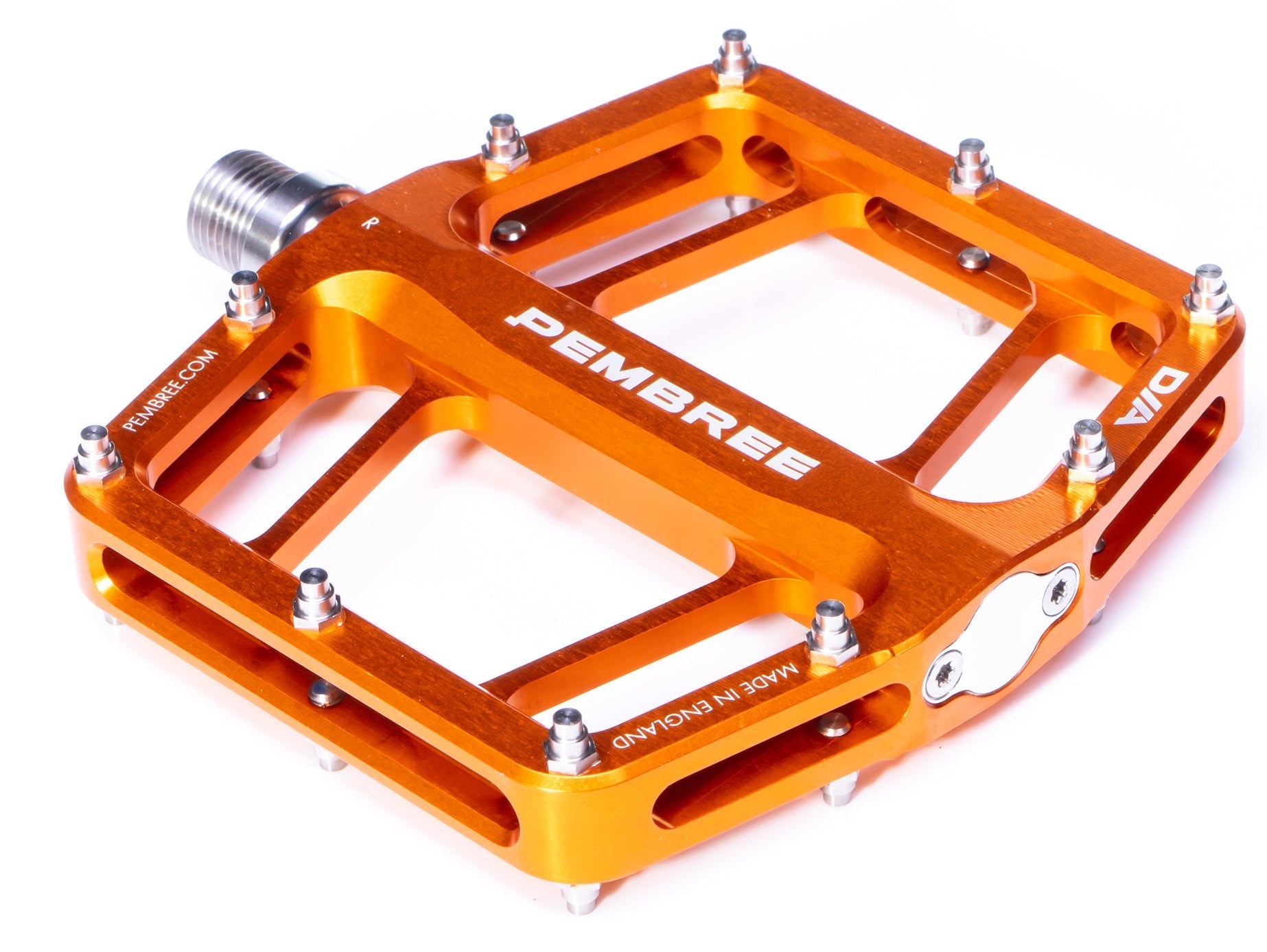 Orange flat pedals sale