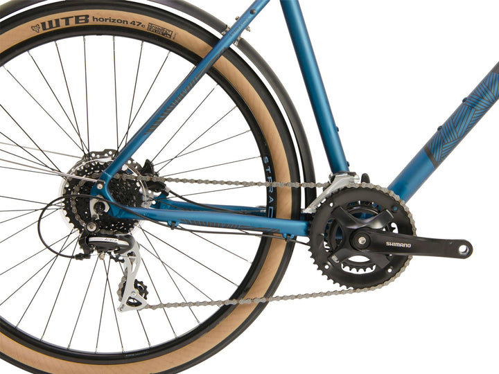 Raleigh Strada City Black Blue Hybrid Bike - Raleigh - Les's Cycles
