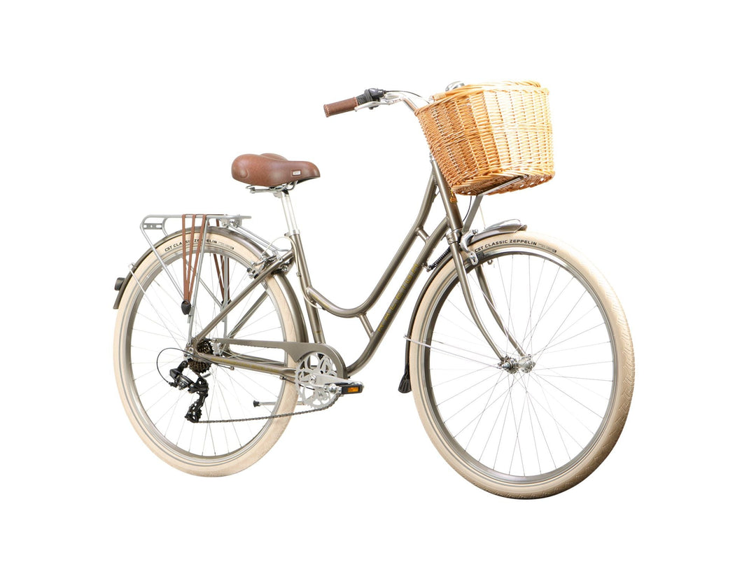 Raleigh Willow Bronze Womens Retro Basket Bike - Raleigh - Les's Cycles