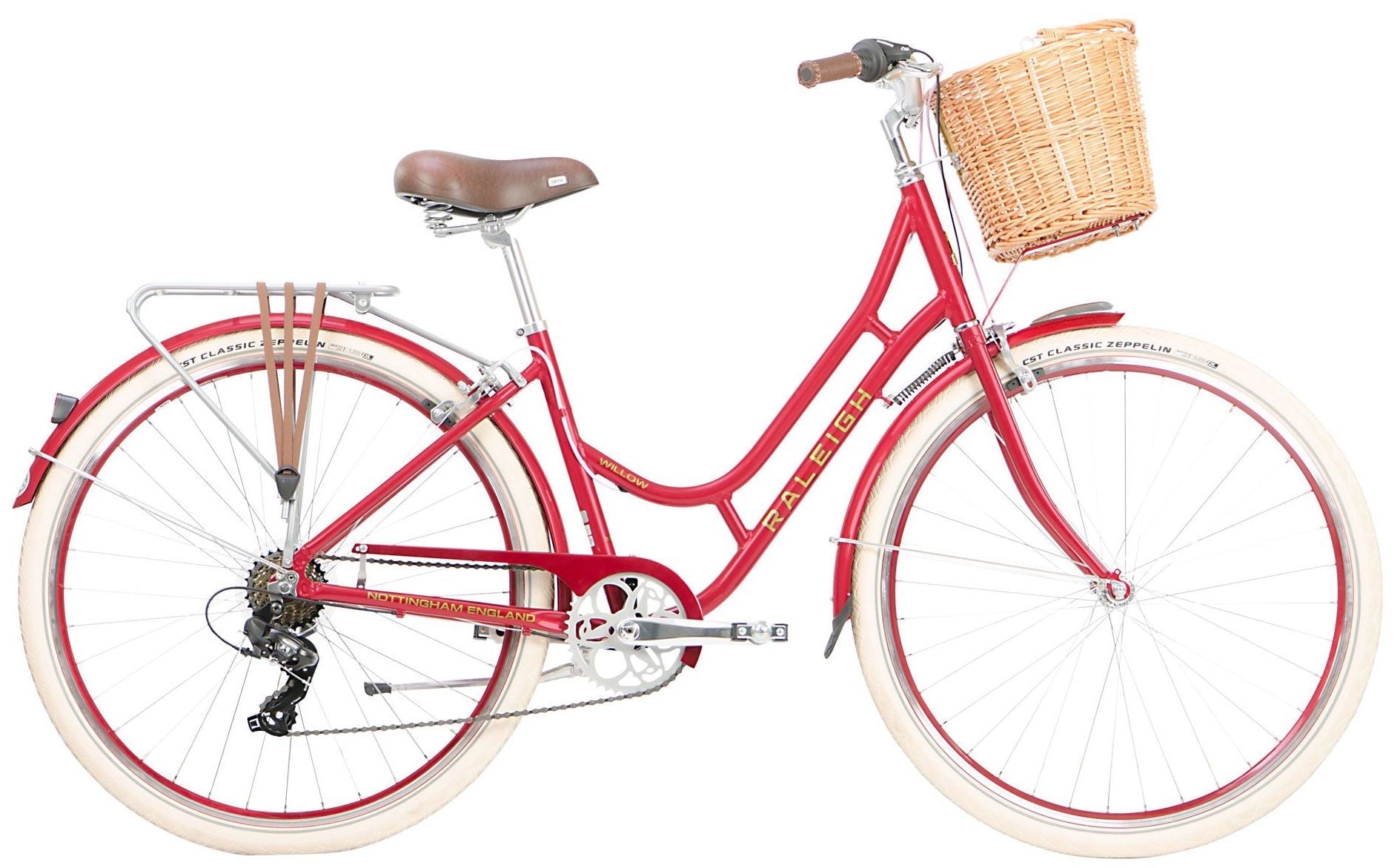 Red bike on sale with basket