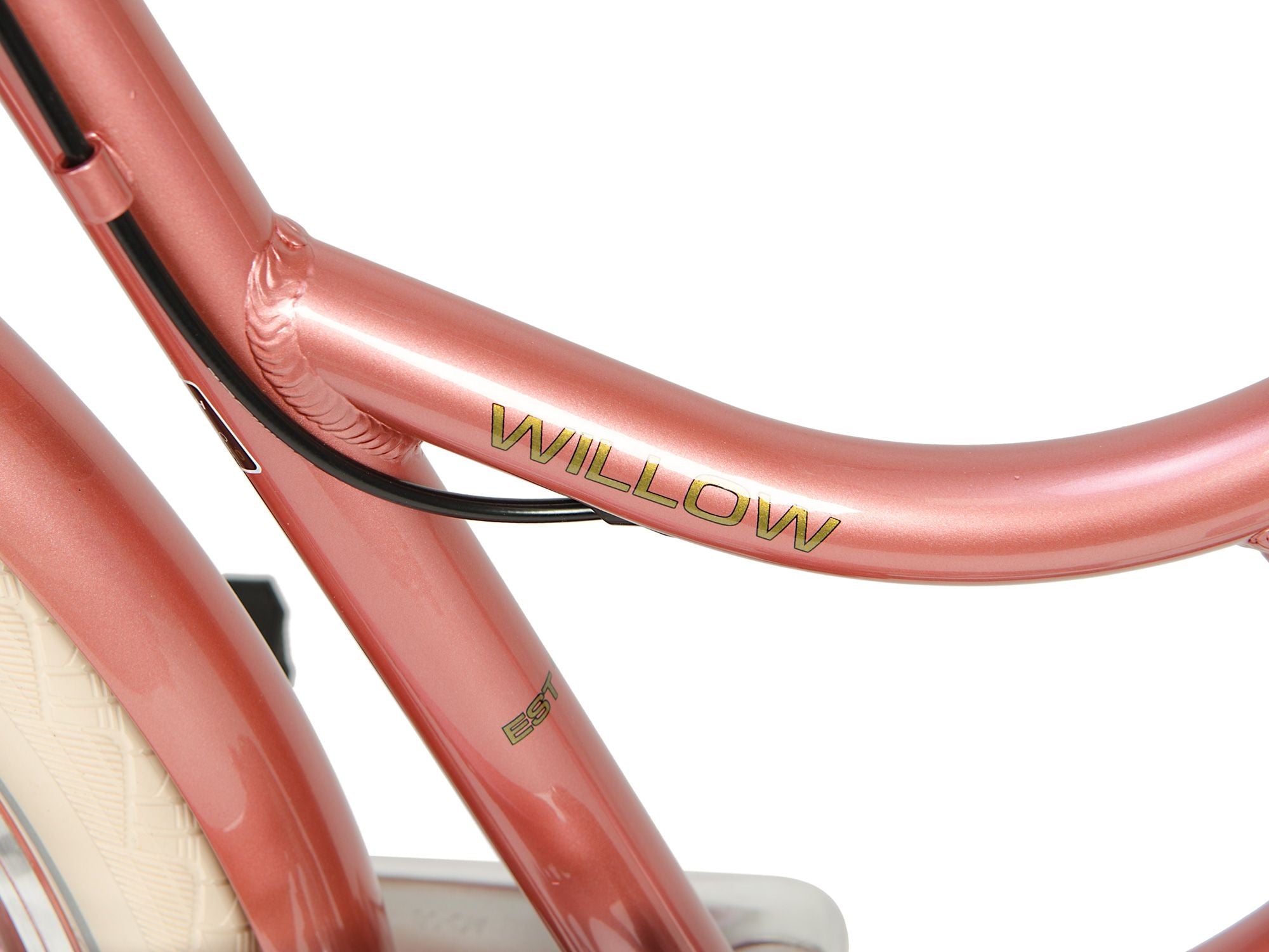 Rose gold bike clearance basket